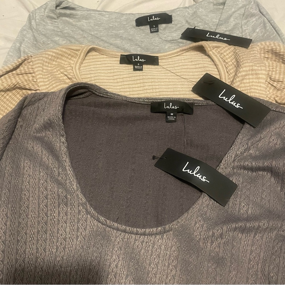 Three brand new bodysuits from Lulus - size S and M